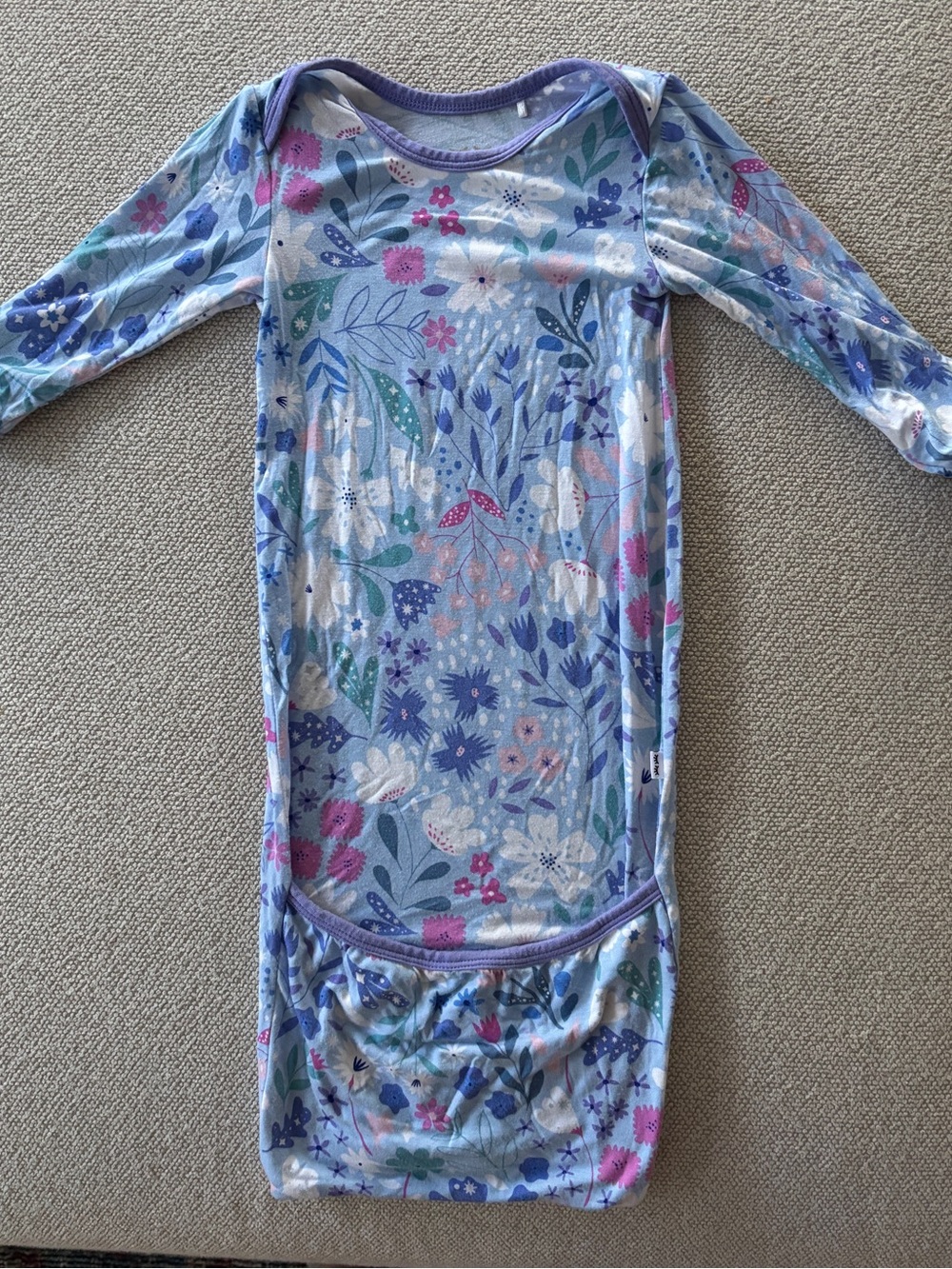 Little Sleepies Newborn Magical Meadows Floral Long Sleeve Gown